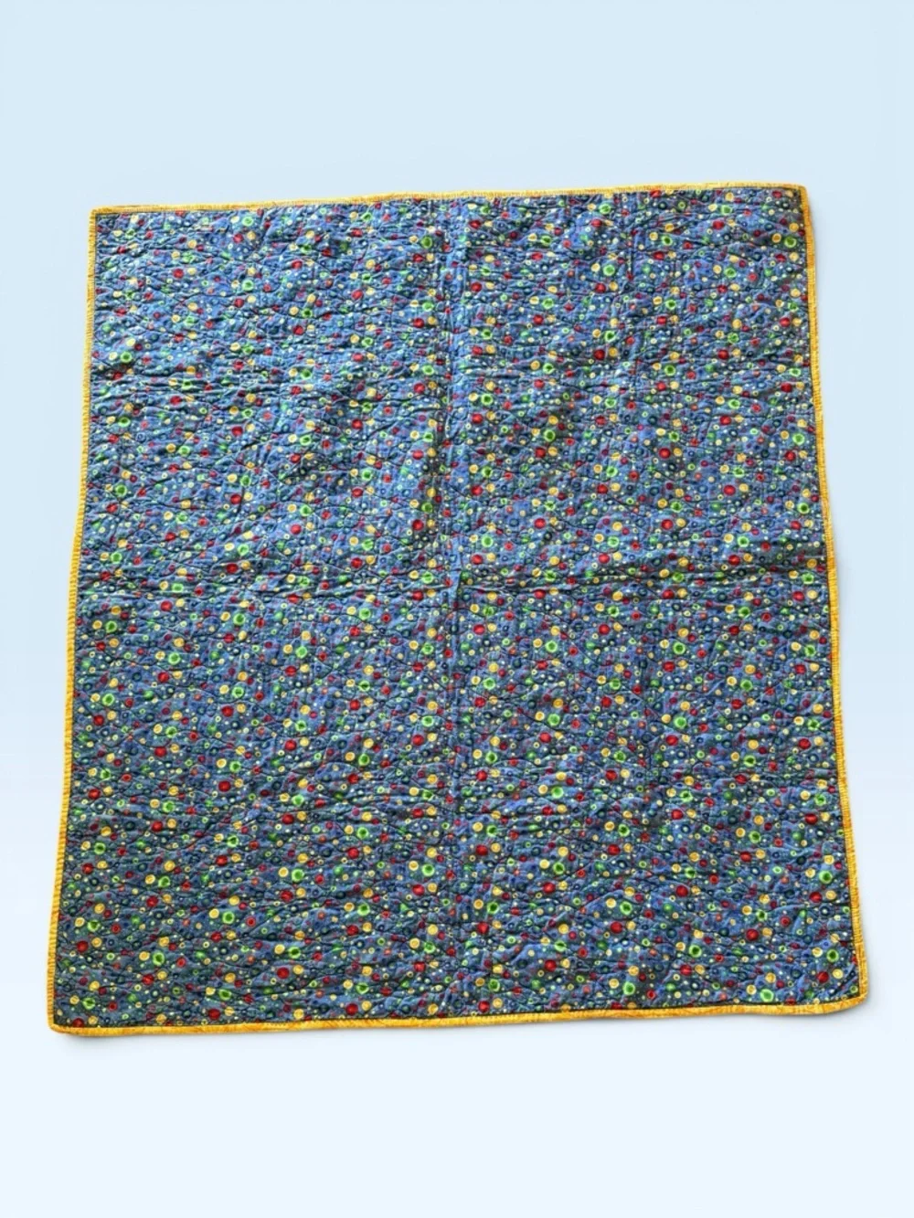 Vibrant, Whimsical Space-Themed Children's Quilt